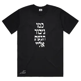חולצה שחורה - כמו גיבור הגעת אלי