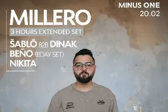 MINUS ONE| MILLERO 3 HOURS SET | 20.2